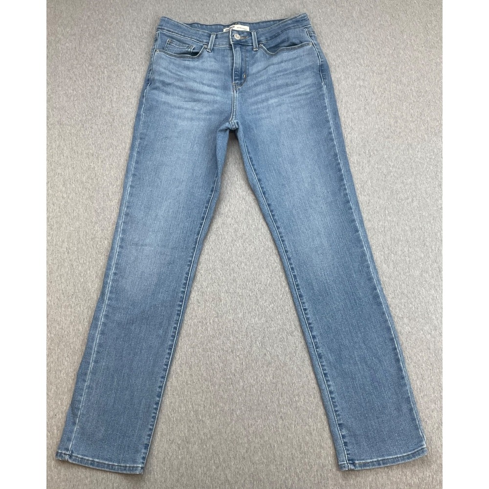Levis Jeans Womens 6M (28x32) Blue Cotton Blend Stretch Straight Signature